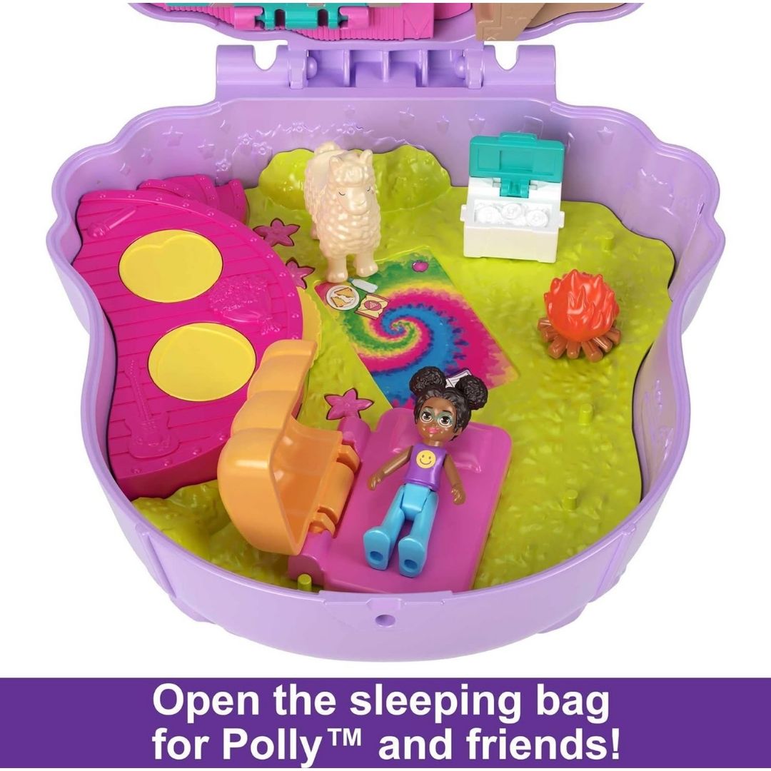 Polly Pocket Playset, Friends Compact With 6 Dolls and 9 Accessories 