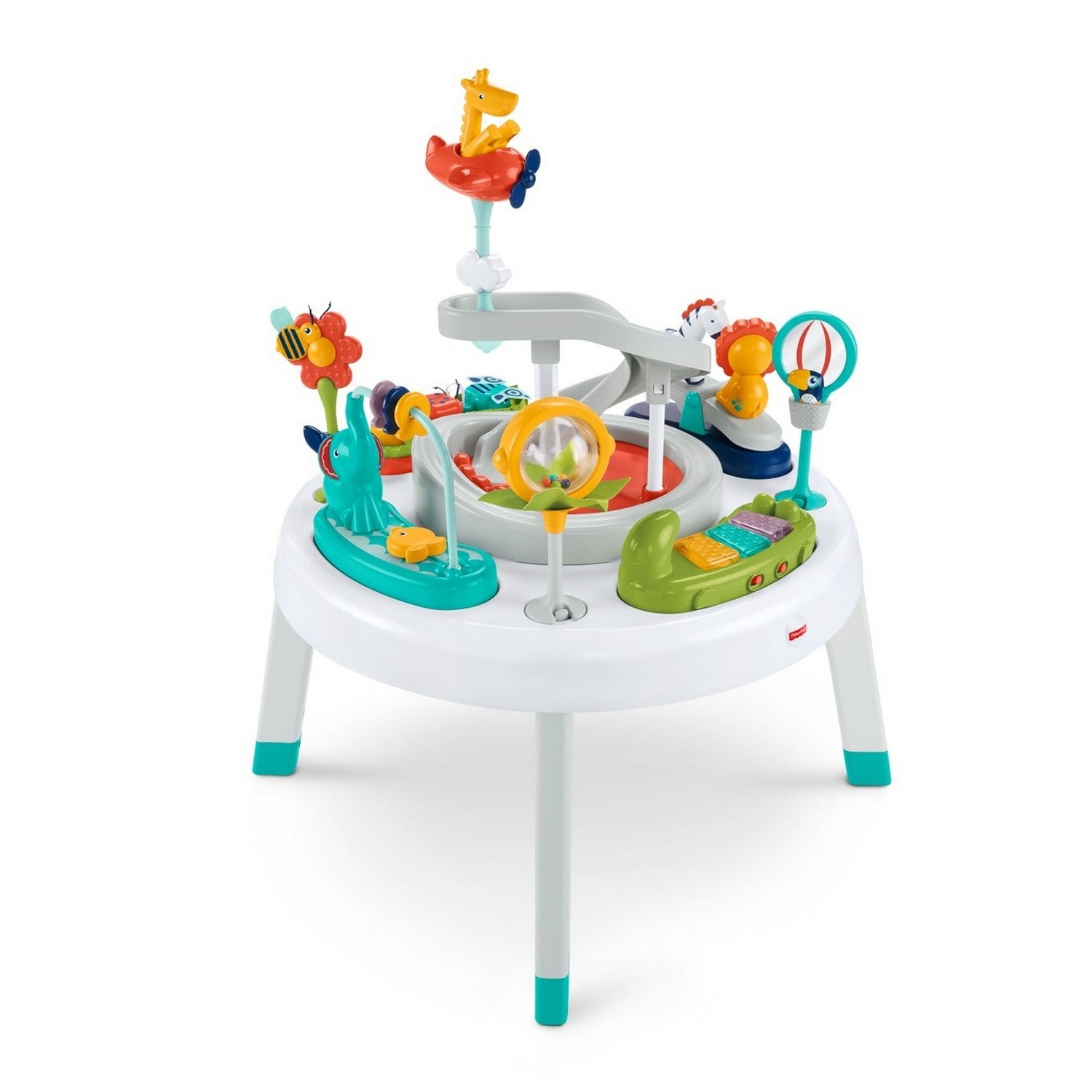 Fisher-Price 2-in-1 Sit-to-Stand Activity Center Spin 'n Play, Safari