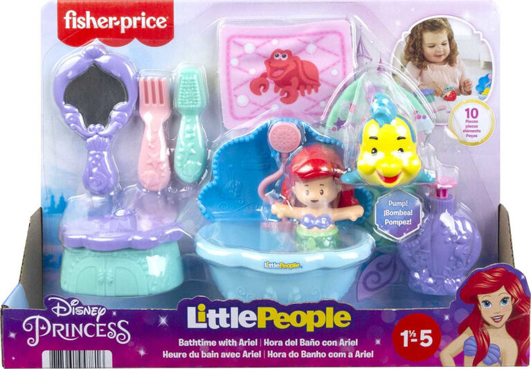 Fisher-Price Little People Disney Princess Bathtime with Ariel Playset