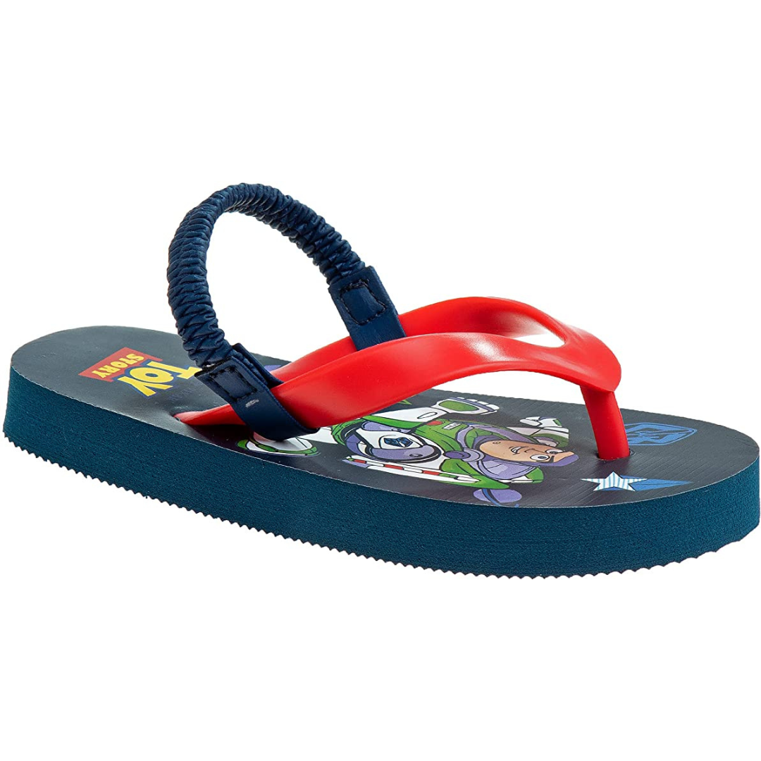 Disney Boys Toy Story Thong Summer Flip Flop Sandals With Heel Strap (Toddler/Little Kid)