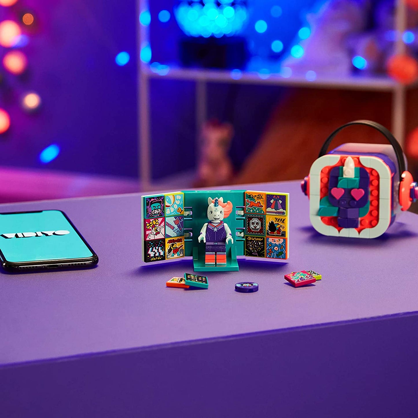 LEGO® VIDIYO Unicorn DJ Beatbox Building Kit with Exclusive Minifigure 43106, 84 Pieces