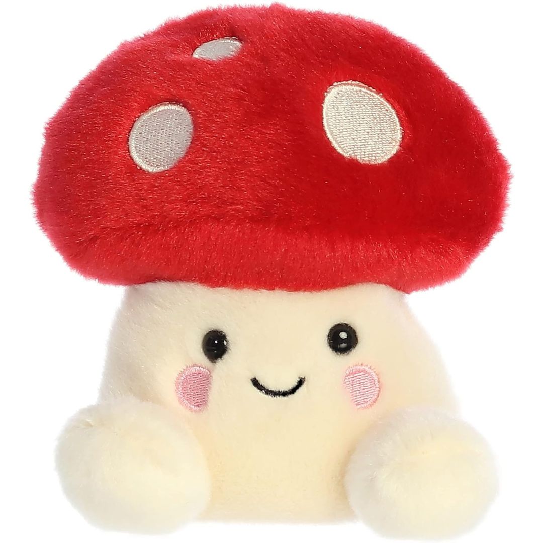 Aurora Palm Pals Amanita Mushroom Plush – 5” Whimsical Stuffed Animal #1-141