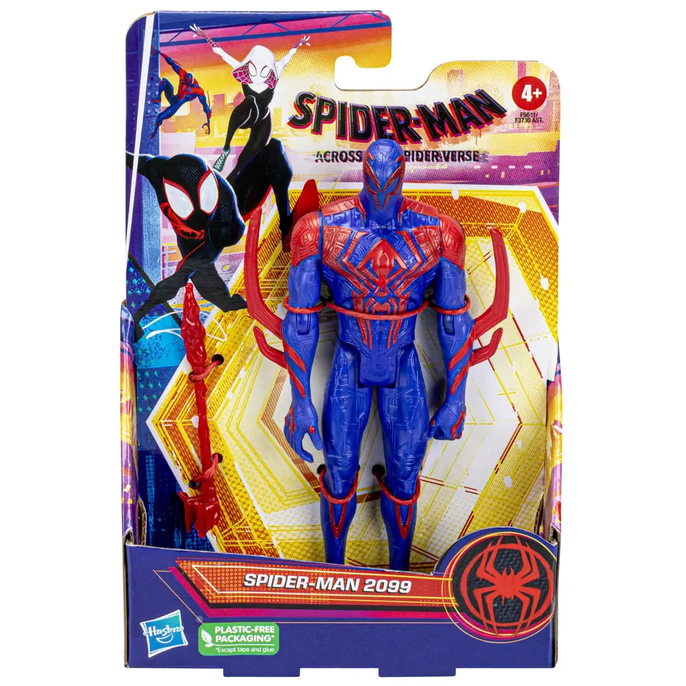 Marvel  Spider-Man: Across The Spider-Verse Spider-Man 2099, 6-Inch-Action Figure with Web Accessory Ages 4+