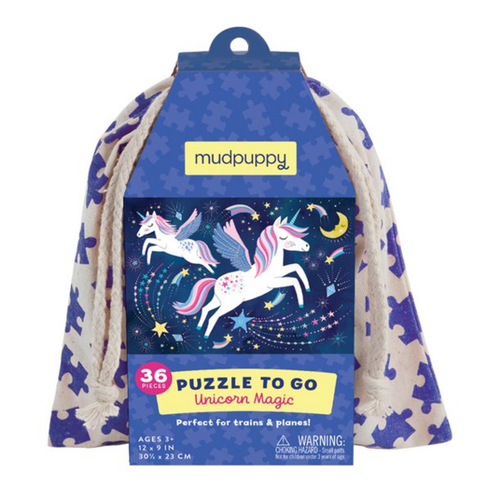 Mudpuppy Unicorn Magic to Go Puzzle