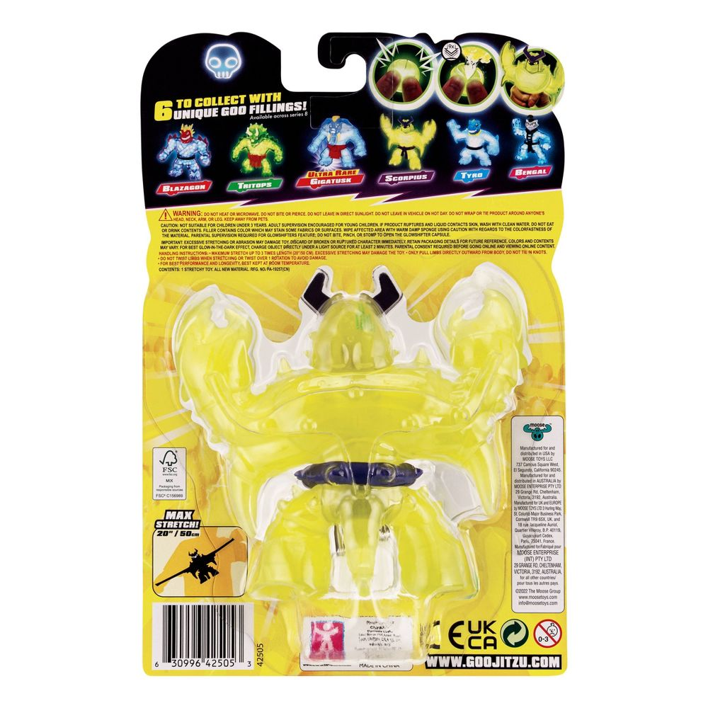 Heroes of Goo Jit Zu Glow Shifters Hero Pack - Super Oozy Scorpius Hero Pack