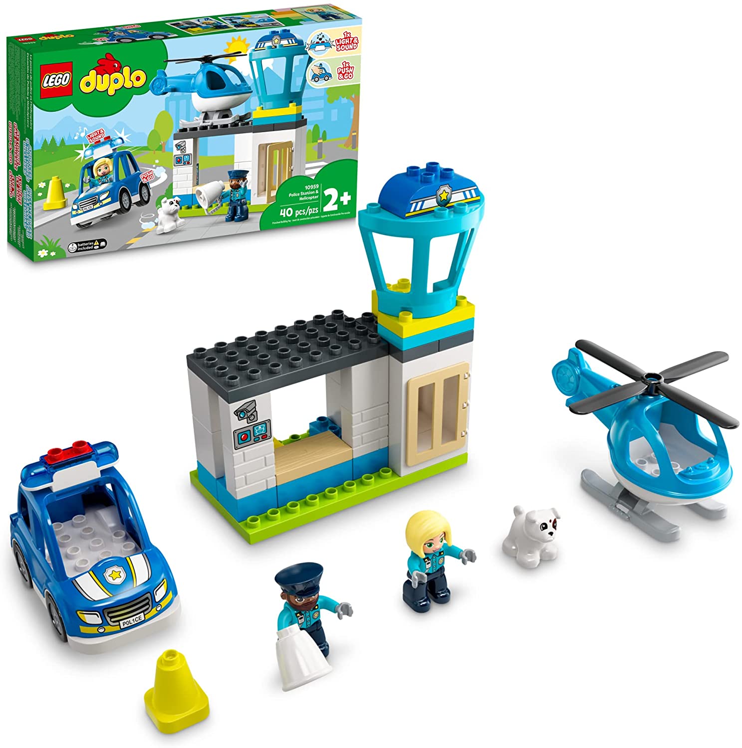 LEGO® DUPLO® Rescue Police Station & Helicopter 10959 (40 Pieces)