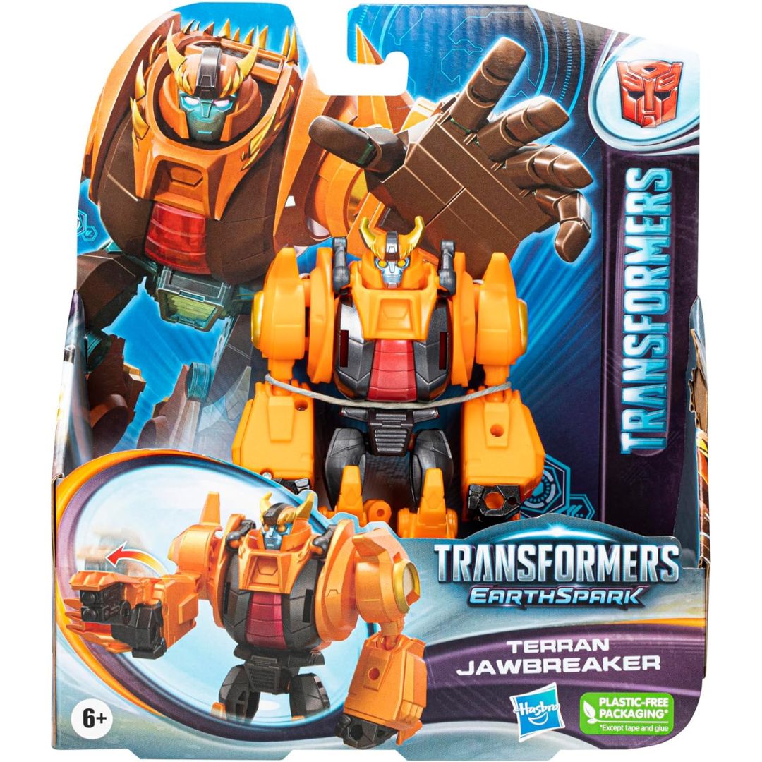 Transformers EarthSpark Warrior Class Terran Jawbreaker 5" Inch Action Figure