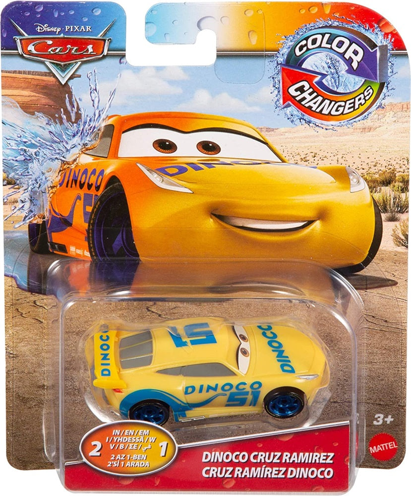 Disney Pixar Cars Color Changers Dinoco Cruz Ramirez Scale 1:55