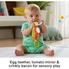 Fisher-Price Brunch & Go Stroller Toy with Breakfast Food Themed Sensory Toy, Ages 0+