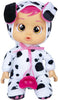 Cry Babies Tiny Cuddles Dotty - 9 inch Baby Doll, Cries Real tears, Black and White