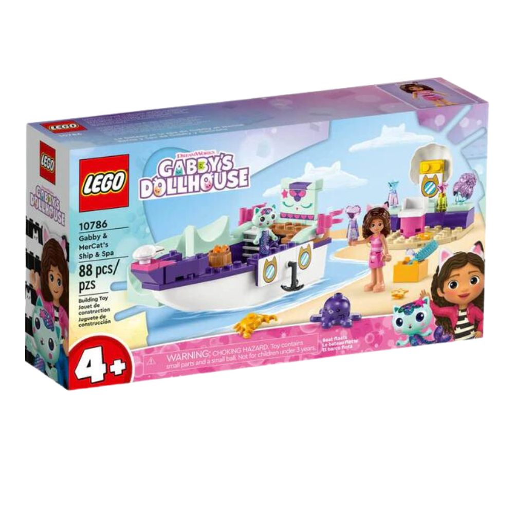 LEGO® Gabby's Dollhouse Gabby & Mercat’s Ship & Spa 10786 Building Toy, Ages 4+