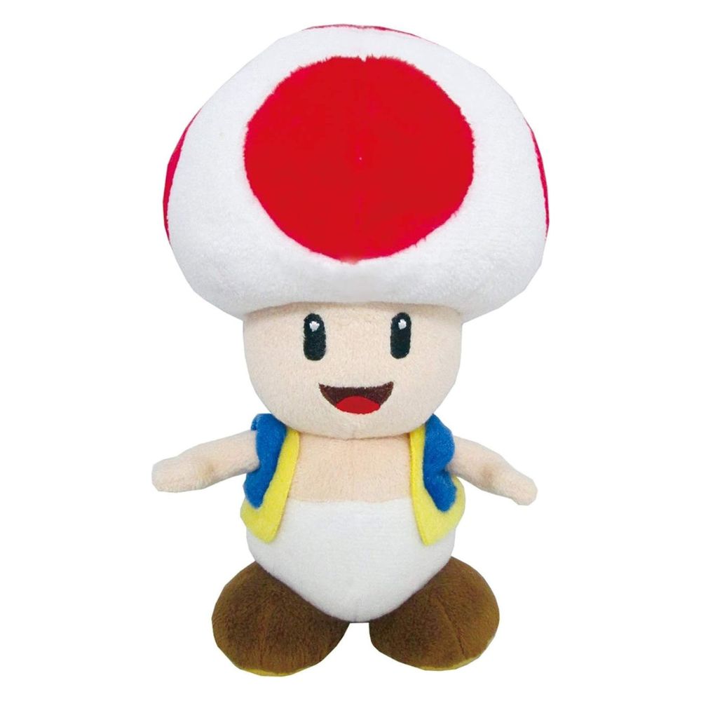 Little Buddy Super Mario Toad Stuffed Plush, 7.5