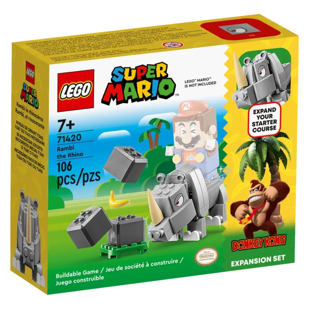 LEGO® Super Mario™ Rambi the Rhino Expansion Set 71420, 106 Pieces