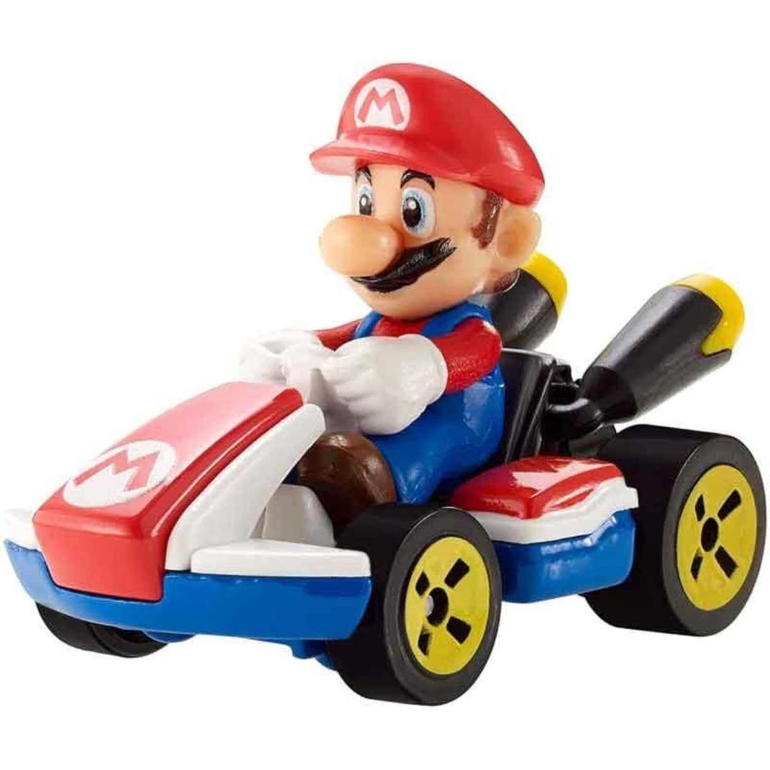 Hot Wheels Mario Kart Mario Standard Kart Die-Cast Vehicle 1:64 Scale