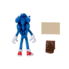 Sonic the Hedgehog 2 Sonic 4-Inch Action Figure with Map and Ring Pouch Toy
