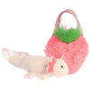 Aurora® Fancy Pals™ Strawberry Axolotl™ 8.5 Inch Stuffed Animal with Purse Carrier