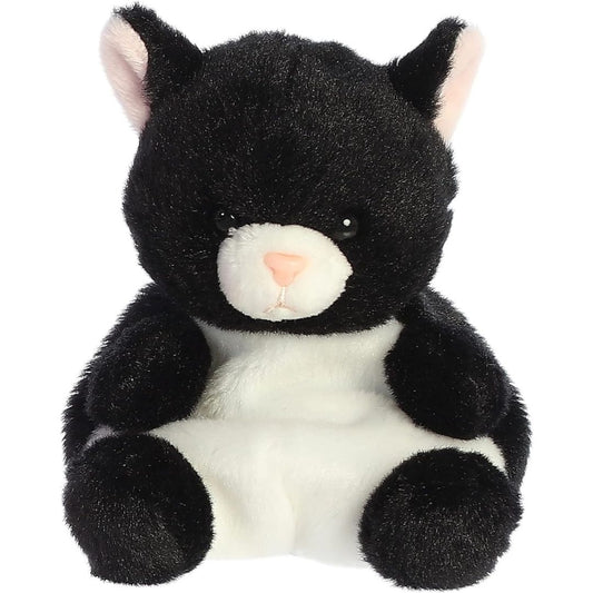 Aurora® Palm Pals™ Cricket Black & White Cat™ 5 Inch Stuffed Animal Plush Toy #1-104 Pet