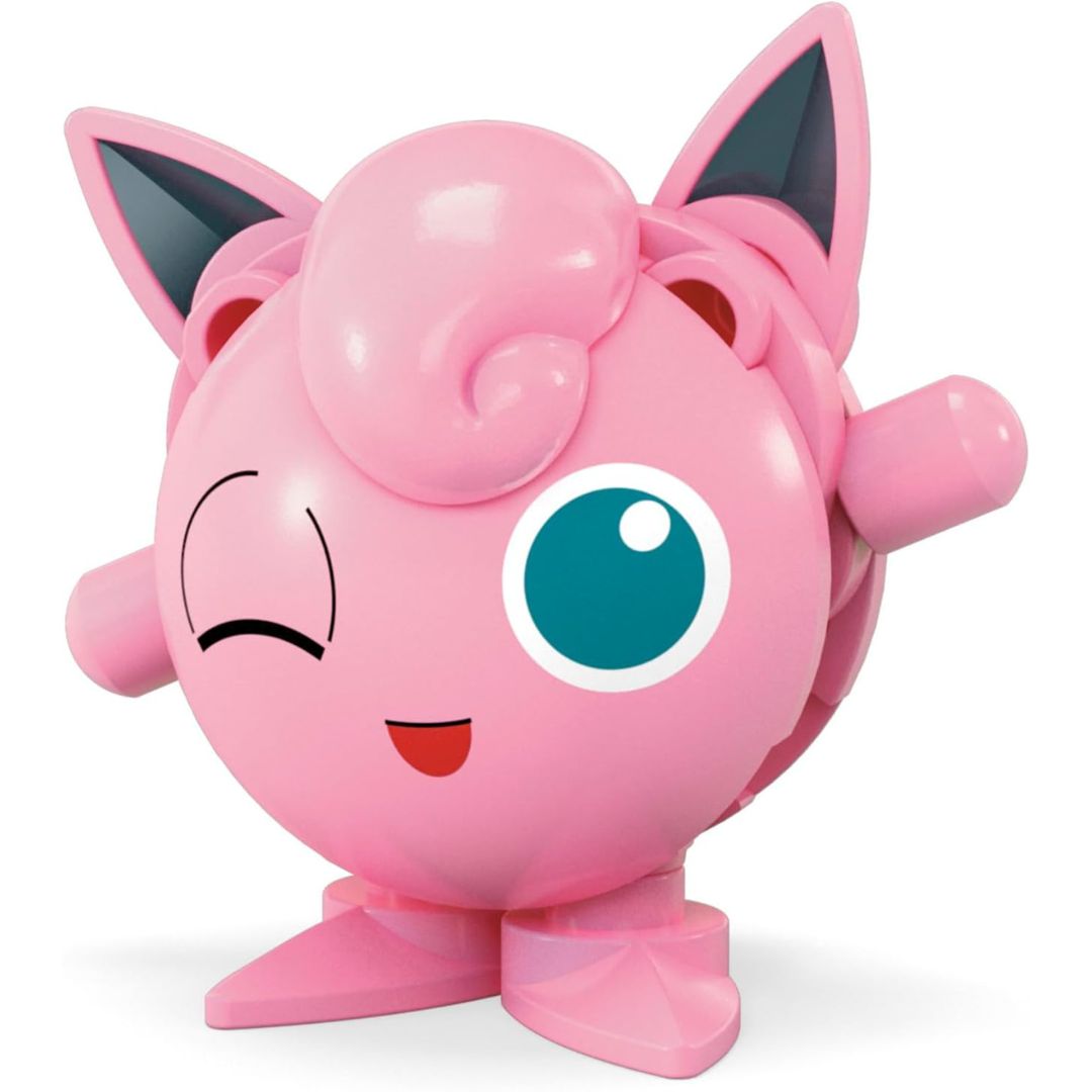 MEGA Pokemon Evergreen Jigglypuff Action Figure Building Set with Poke Ball (20 pc)