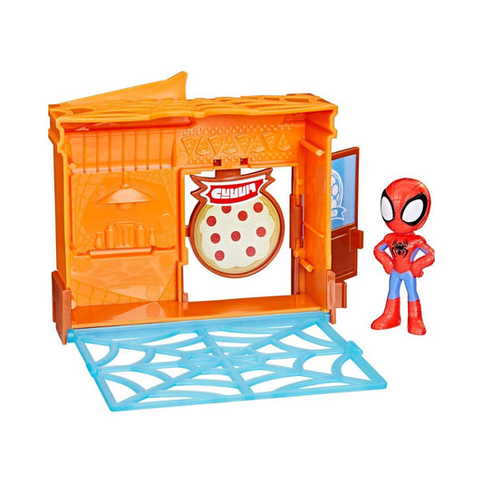 Marvel Spidey and His Amazing Friends City Blocks Pizza Place Playset
