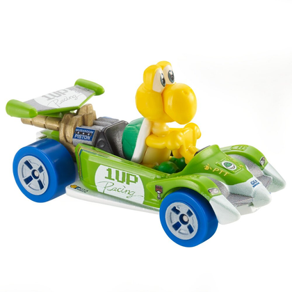 Hot Wheels Yellow Koopa Troopa Mariokart Character Car Diecast 1:64 Scale
