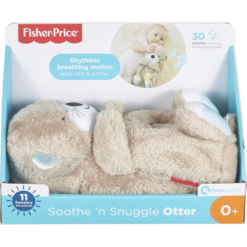 Fisher-Price Soothe 'n Snuggle Otter Baby Sound Machine with Rhythmic Breathing Motion