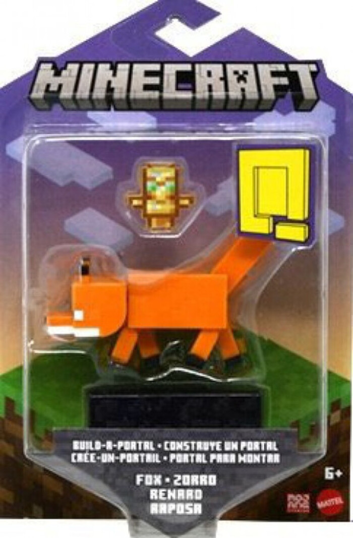 Mattel Minecraft Craft-a-Block Character Action Figures Based On The Video Game, Fox