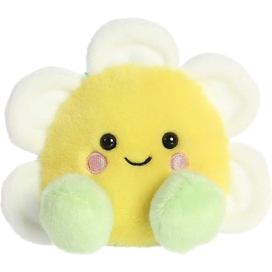 Full front view of the Deon Daisy stuffed animal highlighting her sweet embroidered smile and soft plush texture.