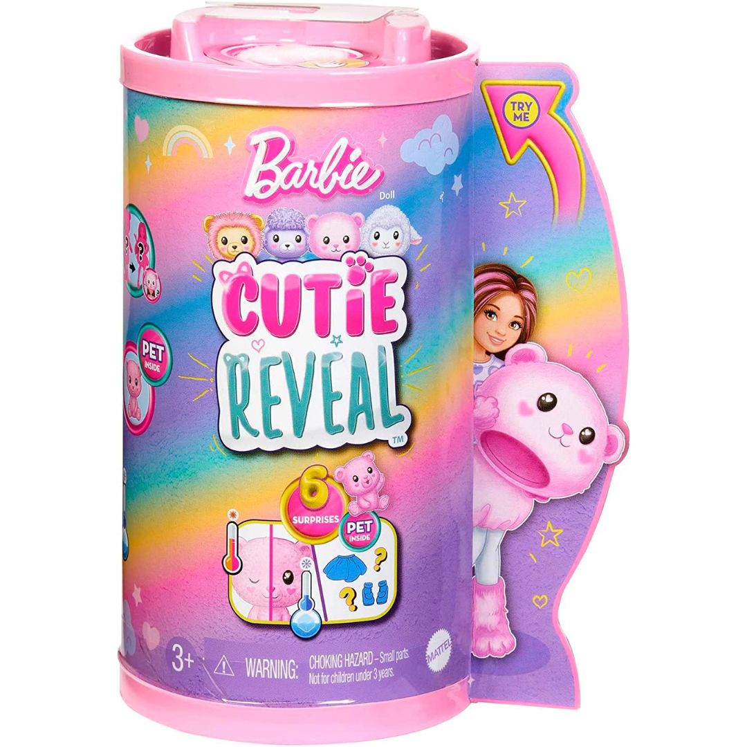 Barbie Chelsea Cutie Reveal Small Doll & Accessories, Brunette with Te –  GOODIES FOR KIDDIES