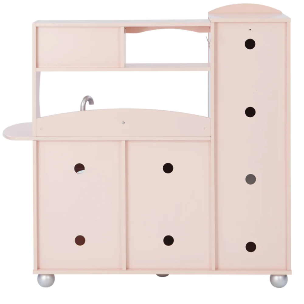 Teamson Kids Little Chef Westchester Retro Play Kitchen, Pink