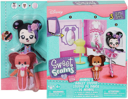 Disney Sweet Seams 6" Soft Rag Doll Deluxe Pack Minnie Mouse & Fifi Ballet Studio