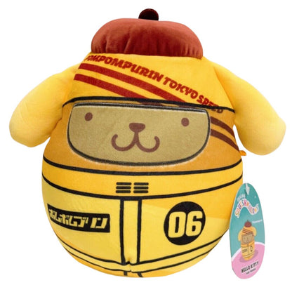 Squishmallows Official Kellytoy 8" Hello Kitty And Friends Pompompurin Tokyo Speed Racer Plush Toy
