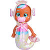 Cry Babies Tiny Cuddles Mermaids Adella - 9 inch Baby Doll, Cries Real Tears, Metallic Mermaid Themed Pajamas