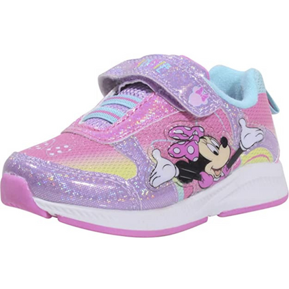 Disney Minnie Mouse Girls Lightweight Light-Up Sneakers