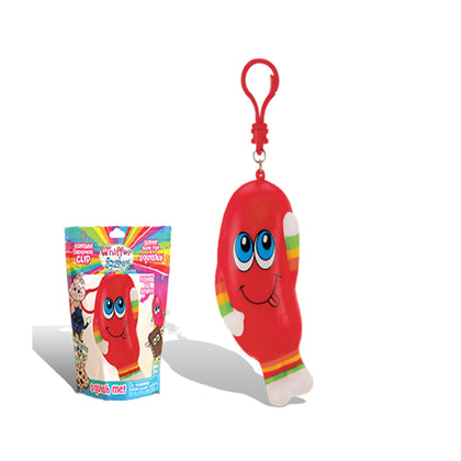 Whiffer Squishers 'Jay Bean' Slow Rising Squishy Toy Jelly Bean Scented Backpack Clip