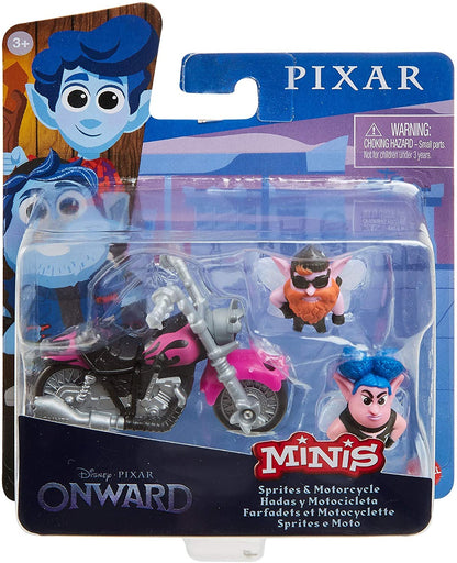 Disney Pixar Onward Minis Sprites & Motorcycle Figure 2-Pack