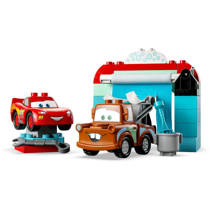 LEGO® DUPLO® Disney and Pixar’s Cars Lightning McQueen & Mater’s Car Wash Fun 10996 Building Toy Set (29 Pieces)