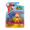 World of Nintendo Super Mario -  Wendy 4-inch Figure with Magic Wand Action Figure