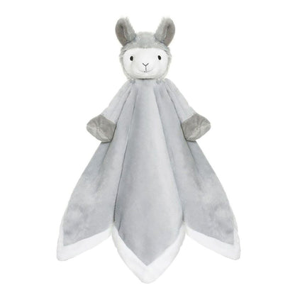 Teddykompaniet Grey Llama Security Blanket Toy, Soft Plush