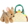 Aurora® Fancy Pals™ Taco Chihuahua 7 Inch Stuffed Animal with Purse Carrier