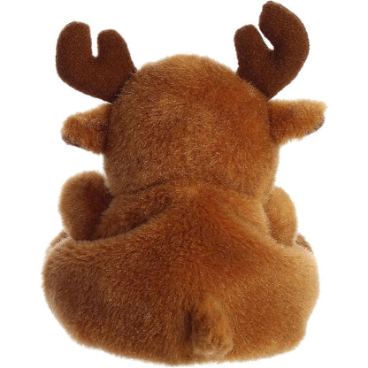 Rear view thumbnail of the Aurora moose stuffed toy displaying its smooth brown plush back and small stubby tail.