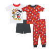 Disney's Mickey Mouse & The Gang Toddler Boy 4-Piece Snug-Fit Pajama Set
