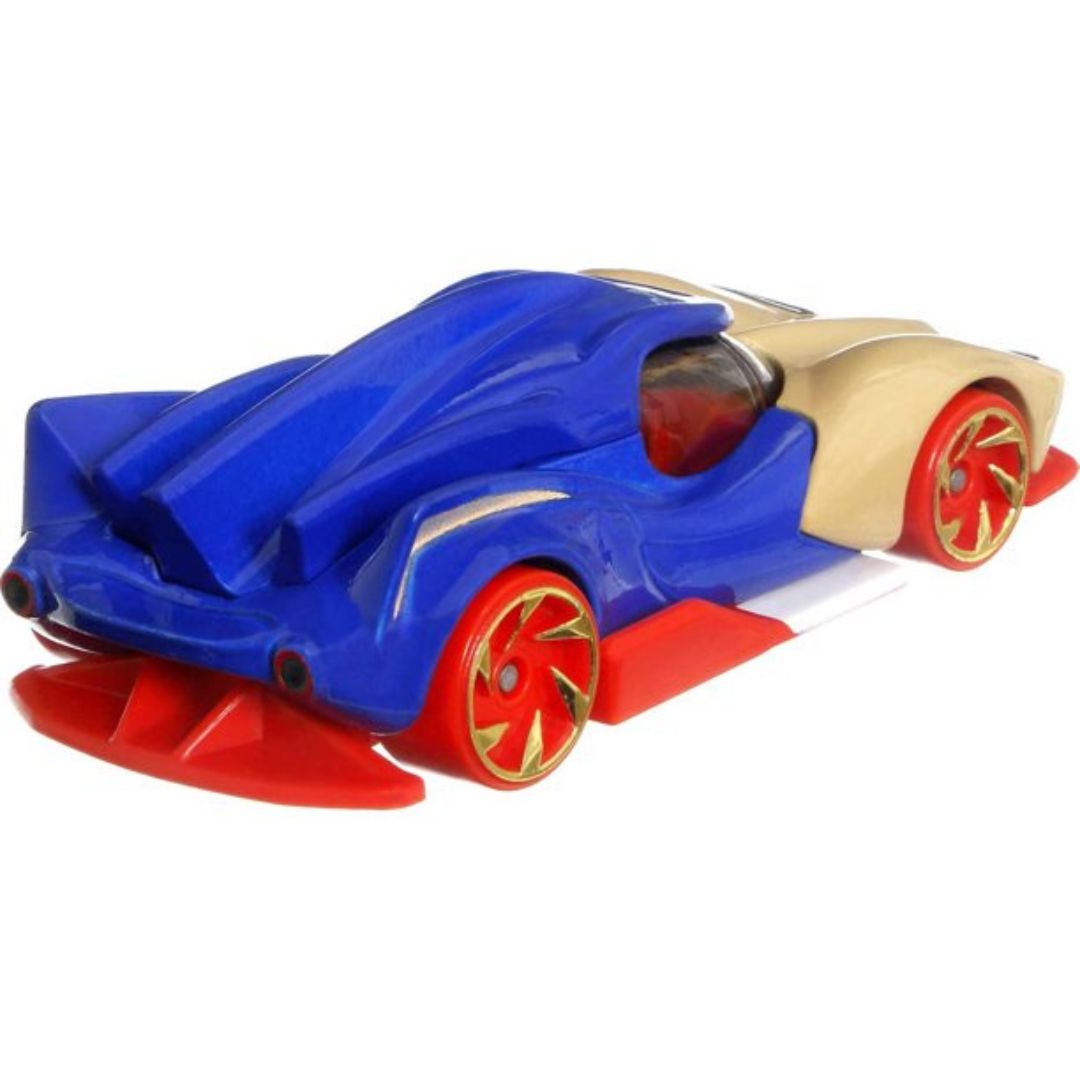 Hot Wheels Sonic the Hedgehog Character Car, 1:64 Scale Toy Collectible