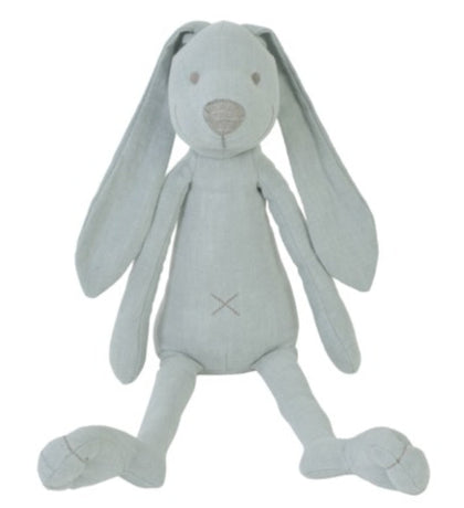 Rabbit Richie Lagoon Blue Linen Plush by Happy Horse 25 Inch Stuffed Animal Toy