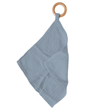 Blue Fog 100% Cotton Teether Blanket