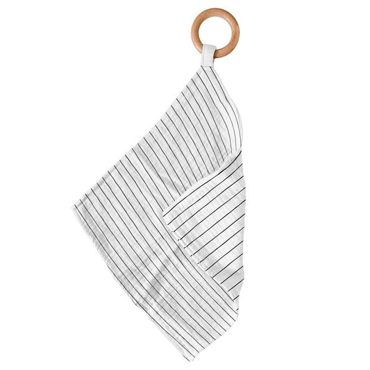 Newcastle Classics Pencil Stripe 100% Bamboo Cotton Blanket Teether