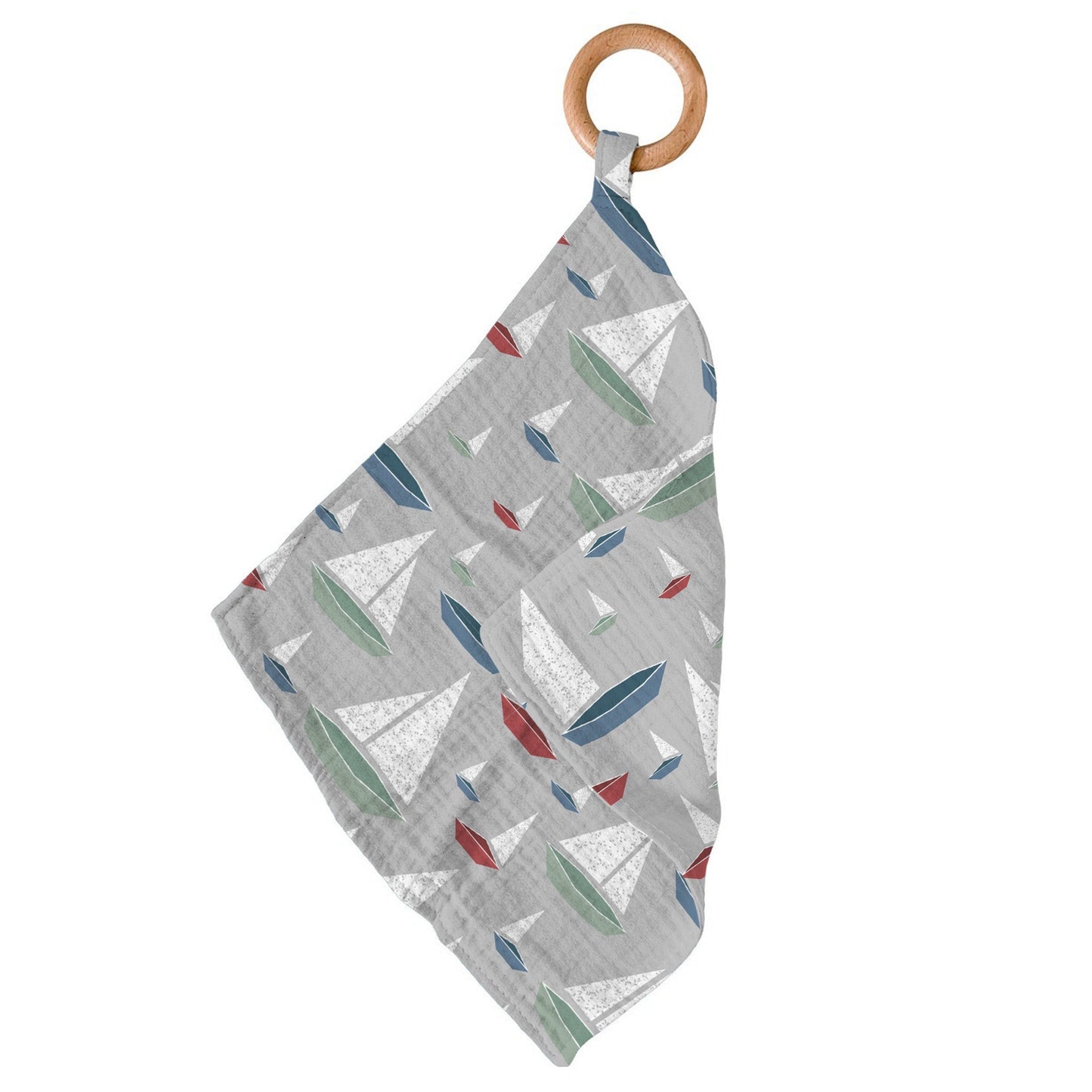 Newcastle Classics Marina Sailboats 100% Bamboo Cotton Blanket Teether