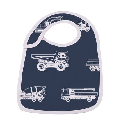 Things That Go 100% Natural Bamboo Muslin Cotton Snap Bibs, 3 Pack