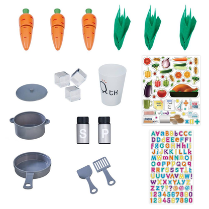 Teamson Kids Little Chef Lyon Wooden Kitchen with Accessories