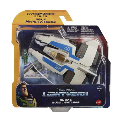 Disney Pixar Lightyear Hyperspeed Series XL-07 Spaceship & Buzz Lightyear Figure