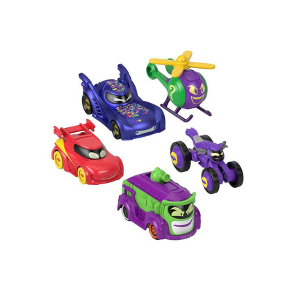 Fisher-Price DC Batwheels 1:55 Scale Toy Cars 5-Pack Diecast Vehicles